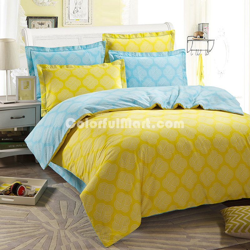 Sunshine Of Oppland Yellow Duvet Cover Set European Bedding Casual Bedding - Click Image to Close