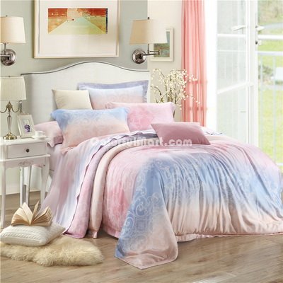 Tender Feelings Pink Bedding Set Luxury Bedding Girls Bedding Duvet Cover Pillow Sham Flat Sheet Gift Idea