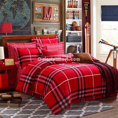 Scotland Red Tartan Bedding Stripes And Plaids Bedding Teen Bedding