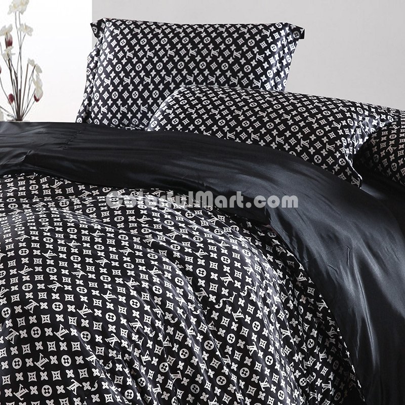 Eternal Love Black Style2 Duvet Cover Set Silk Bedding Luxury Bedding - Click Image to Close