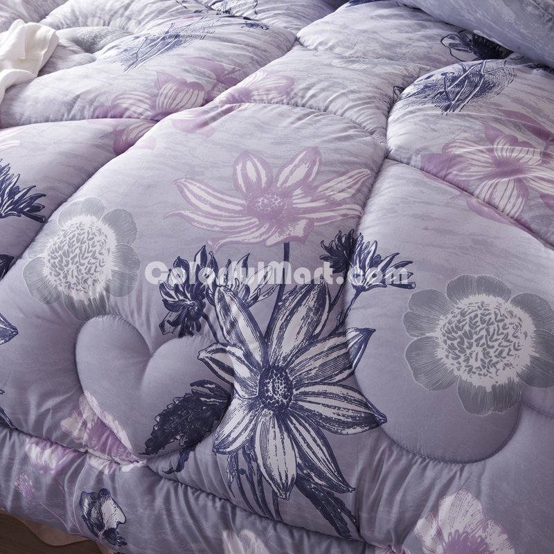 Charming Flowers Multicolor Comforter Down Alternative Comforter Cheap Comforter Teen Comforter - Click Image to Close