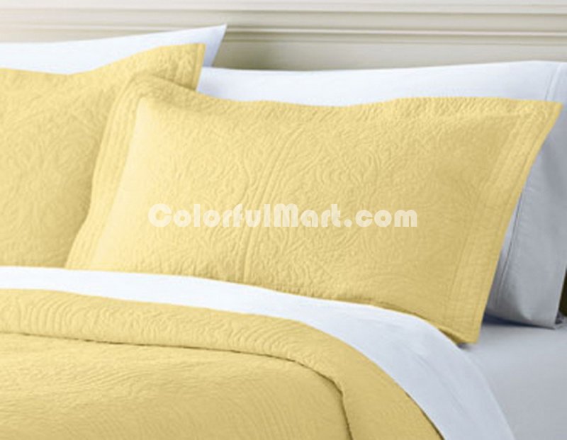 Yellow 3 Pieces Quilt Sets - Click Image to Close
