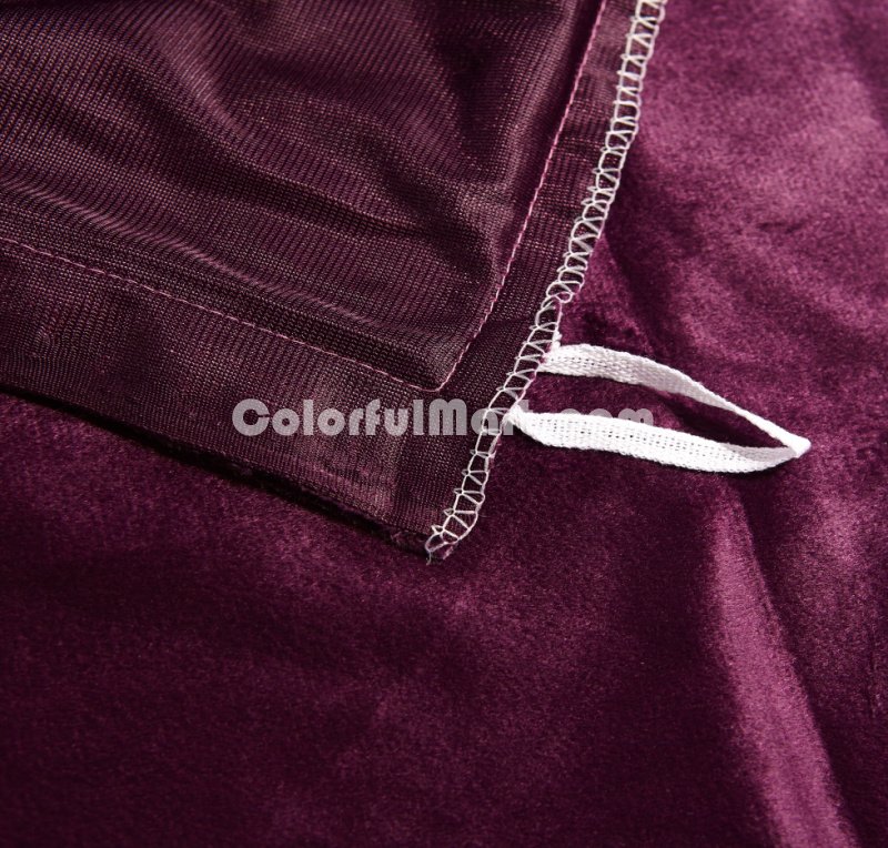Mr Lonely Purple Velvet Bedding Modern Bedding Winter Bedding - Click Image to Close