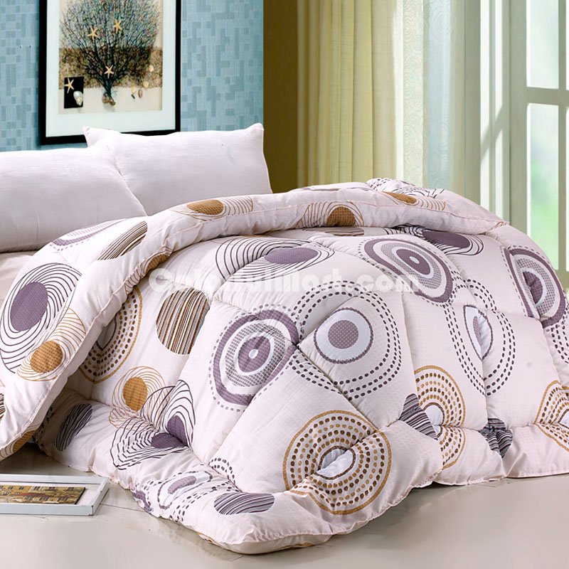Circle Fashion Beige Comforter - Click Image to Close