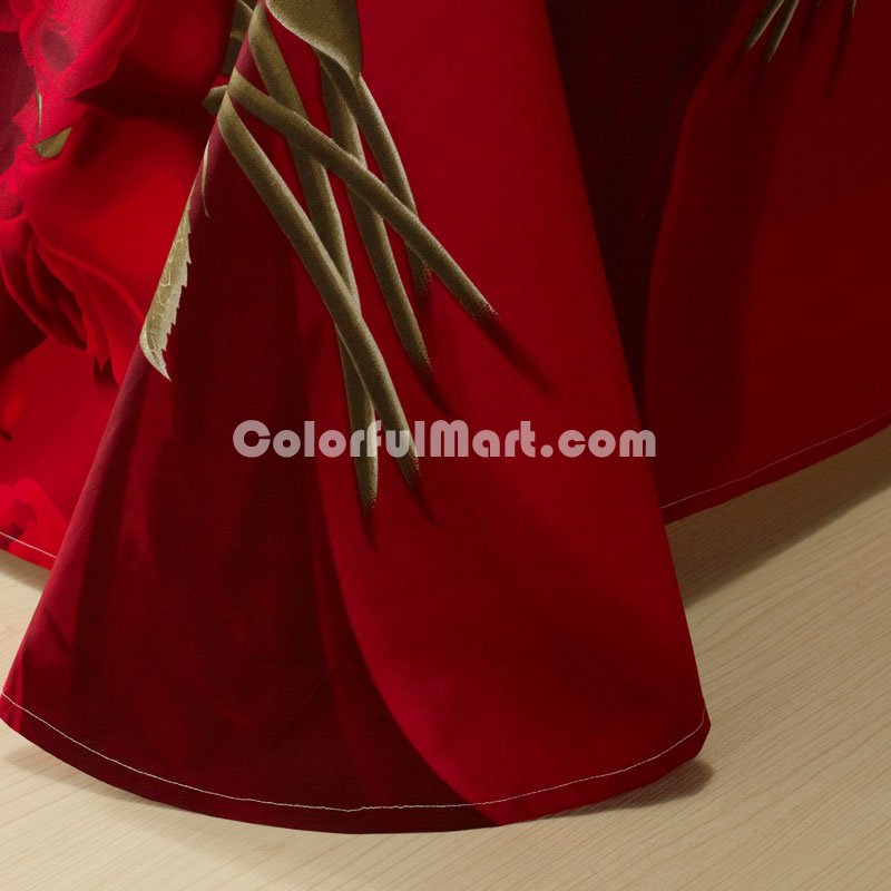 Red Temptation Modern Duvet Cover Bedding Sets - Click Image to Close