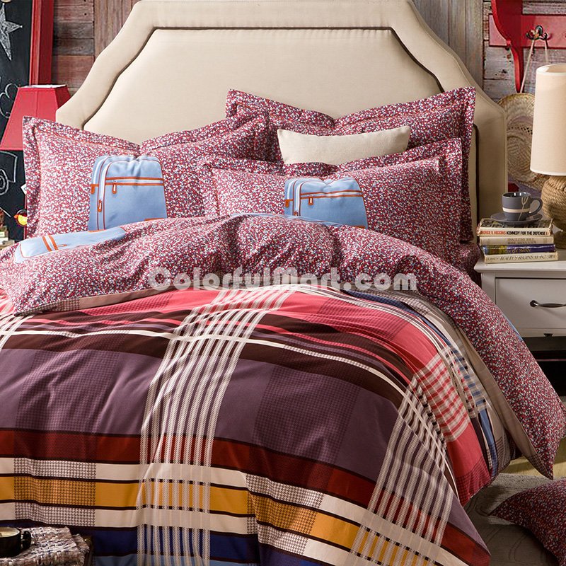 Travel Purple Teen Bedding College Dorm Bedding Kids Bedding - Click Image to Close