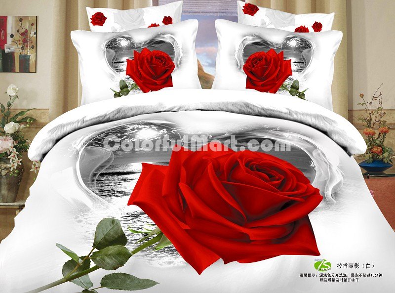 Rose Aroma Red Bedding Rose Bedding Floral Bedding Flowers Bedding - Click Image to Close