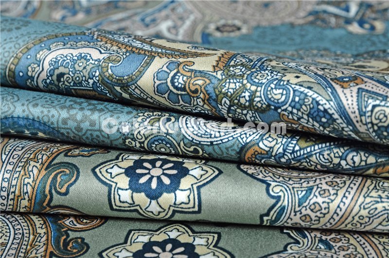 Owen Blue Bedding Set Luxury Bedding Collection Pima Cotton Bedding American Egyptian Cotton Bedding - Click Image to Close