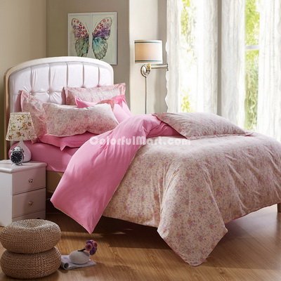 Hidden Fragrance Pink Garden Bedding Flowers Bedding Girls Bedding