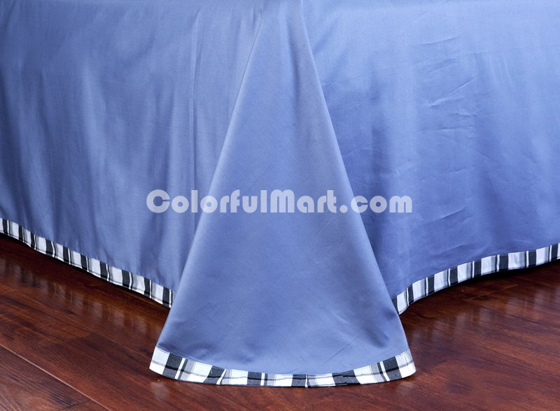 Manchester Blue Tartan Bedding Stripes And Plaids Bedding Luxury Bedding - Click Image to Close
