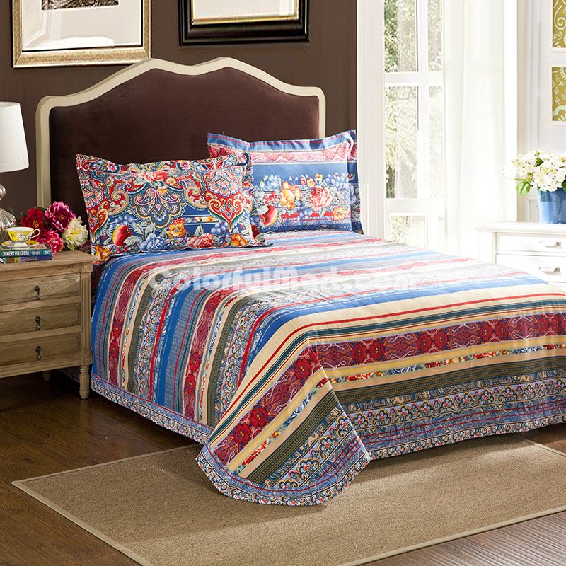 Memories Of The South Blue Duvet Cover Set European Bedding Casual Bedding - Click Image to Close