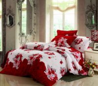 Wash Painting Flowers Cheap Modern Bedding Sets