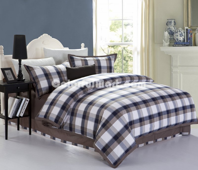 Grey Style Grey Tartan Bedding Stripes And Plaids Bedding Luxury Bedding - Click Image to Close