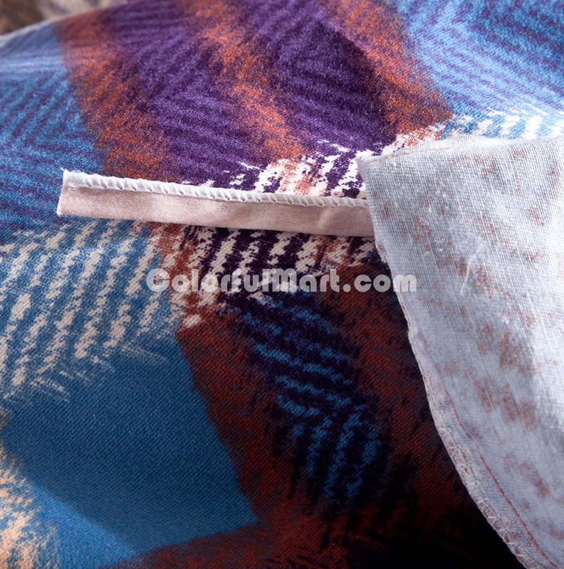 Sena Purple Tartan Bedding Stripes And Plaids Bedding Teen Bedding - Click Image to Close