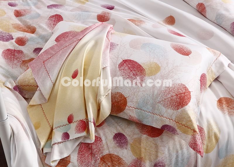 Colorful Leaves Luxury Bedding Sets - Click Image to Close