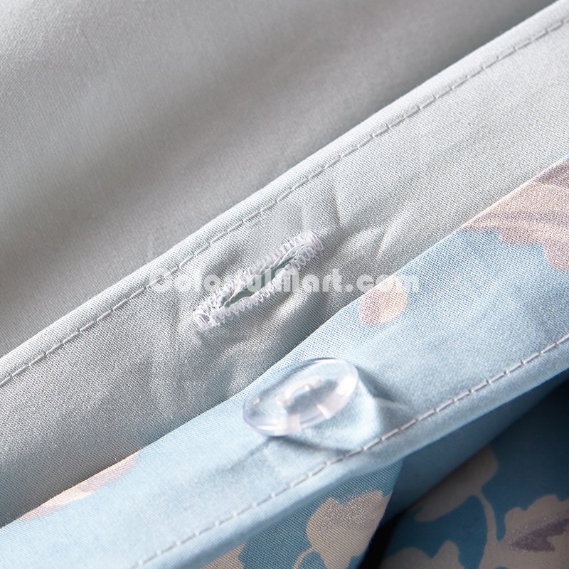 Emile Light Blue Bedding Egyptian Cotton Bedding Luxury Bedding Duvet Cover Set - Click Image to Close