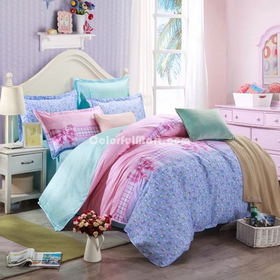 Vanessa Blue Bedding Set Kids Bedding Teen Bedding Duvet Cover Set Gift Idea