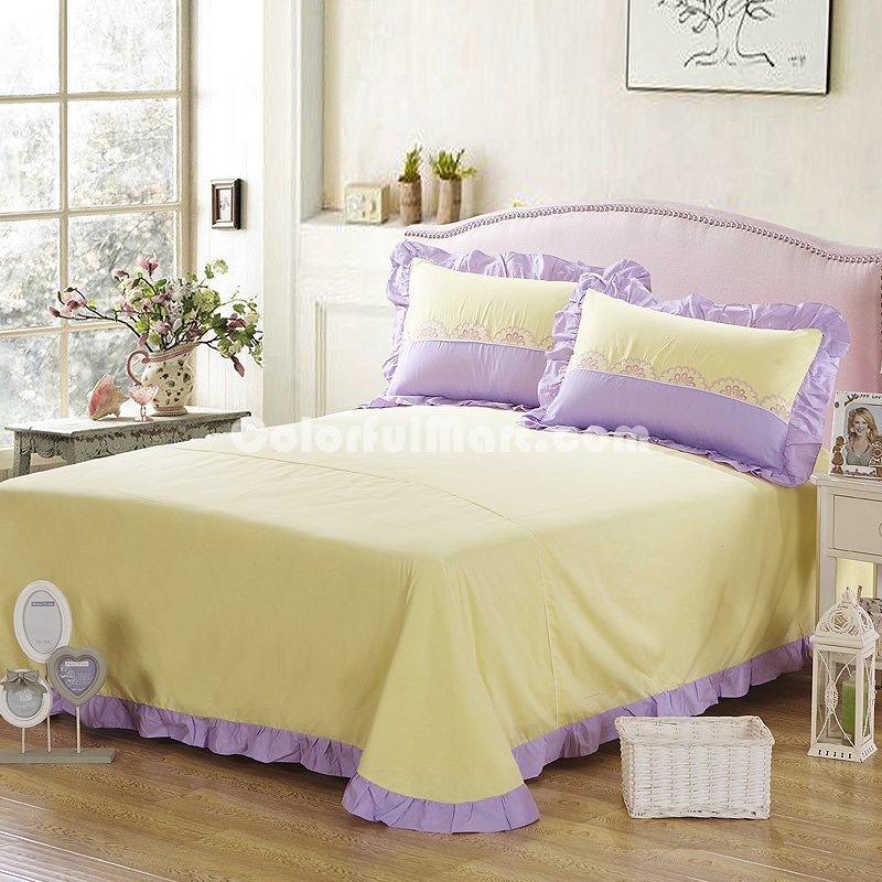 Flower Story Yellow Bedding Girls Bedding Princess Bedding Teen Bedding - Click Image to Close