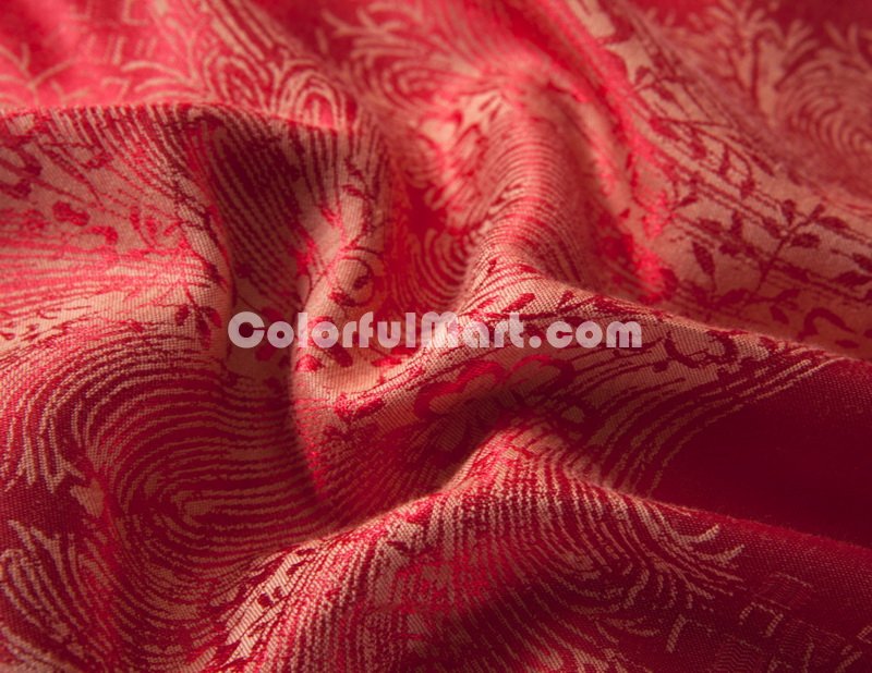 Caesar Red Luxury Bedding Wedding Bedding - Click Image to Close