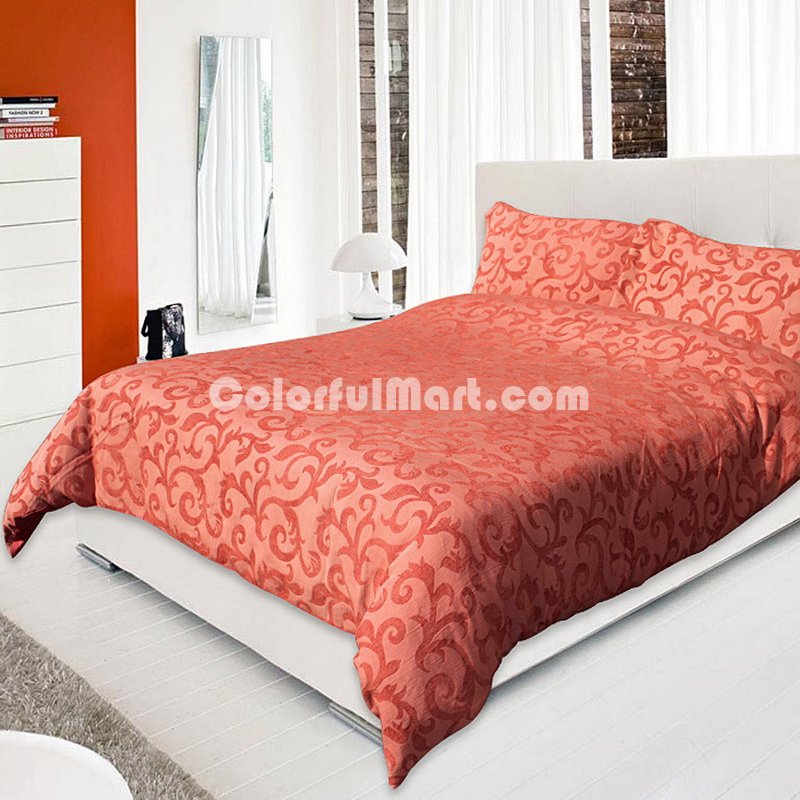 Red Coral Duvet Cover Sets - Click Image to Close