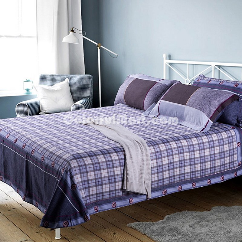 Mancini Blue Bedding Set Modern Bedding Collection Floral Bedding Stripe And Plaid Bedding Christmas Gift Idea - Click Image to Close