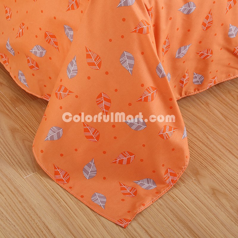 Sunflowers Orange Bedding Set Duvet Cover Pillow Sham Flat Sheet Teen Kids Boys Girls Bedding - Click Image to Close