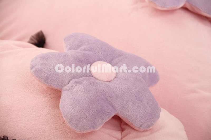 Cute Kitty Purple Princess Bedding Girls Bedding Women Bedding - Click Image to Close