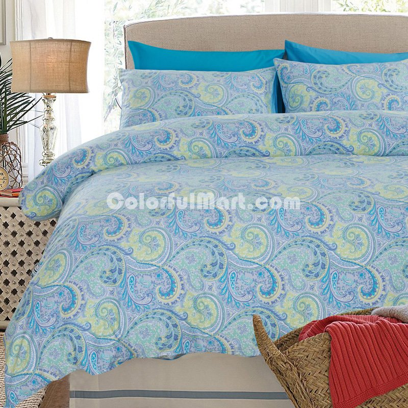 Griffith Blue Egyptian Cotton Bedding Luxury Bedding Duvet Cover Set - Click Image to Close