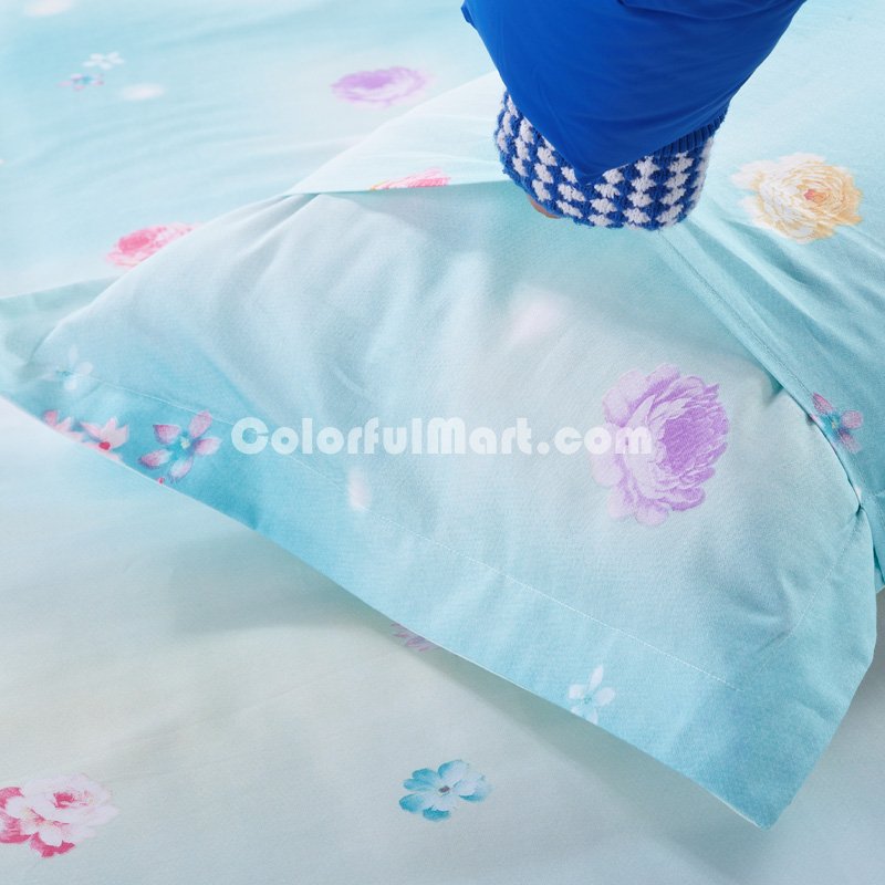 Secret Garden Blue Bedding Set Kids Bedding Teen Bedding Duvet Cover Set Gift Idea - Click Image to Close