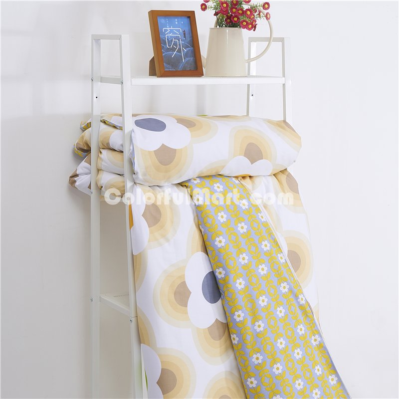 Charming Flowers Yellow Bedding Teen Bedding Kids Bedding Modern Bedding Gift Idea - Click Image to Close