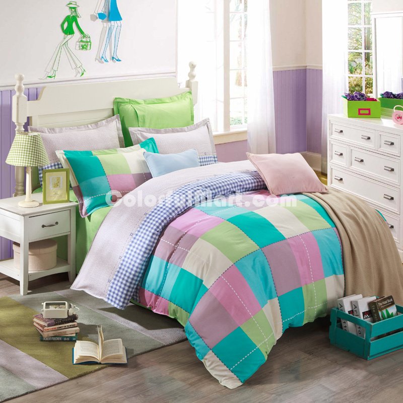 Lorca Town Green Bedding Set Kids Bedding Teen Bedding Duvet Cover Set Gift Idea - Click Image to Close