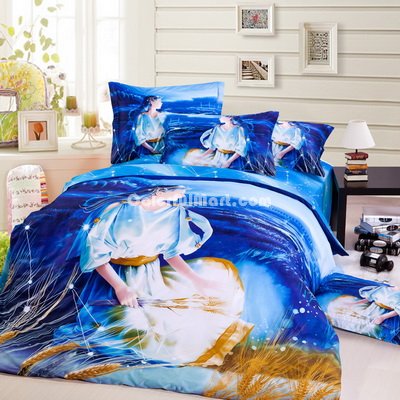 Virgo Oil Painting Style Zodiac Signs Bedding Set