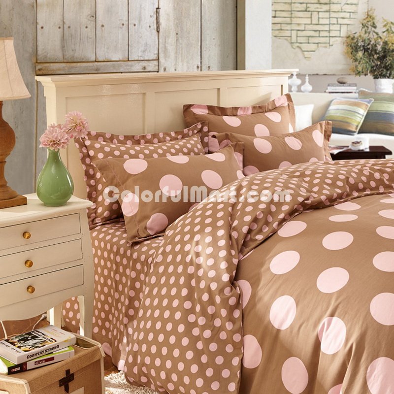Romance Coffee Cotton Bedding 2014 Duvet Cover Set - Click Image to Close