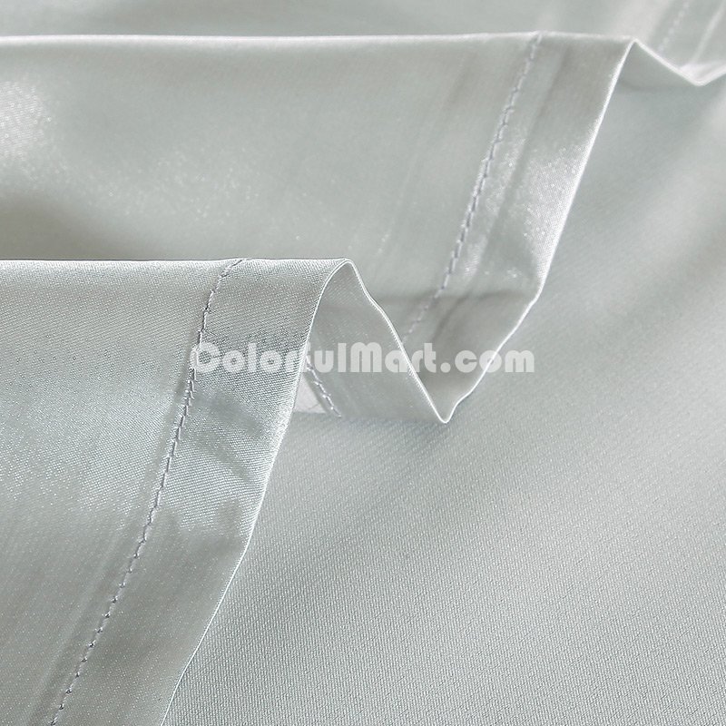 Popular In The World Silvery Grey Bedding Silk Bedding - Click Image to Close