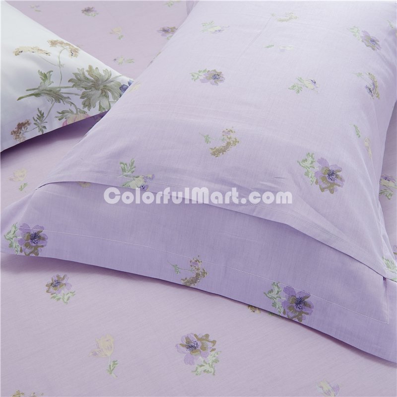 Bloom Purple Bedding Set Teen Bedding Dorm Bedding Bedding Collection Gift Idea - Click Image to Close