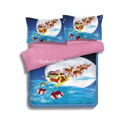 Christmas Your Gift Blue Bedding Duvet Cover Set Duvet Cover Pillow Sham Kids Bedding Gift Idea