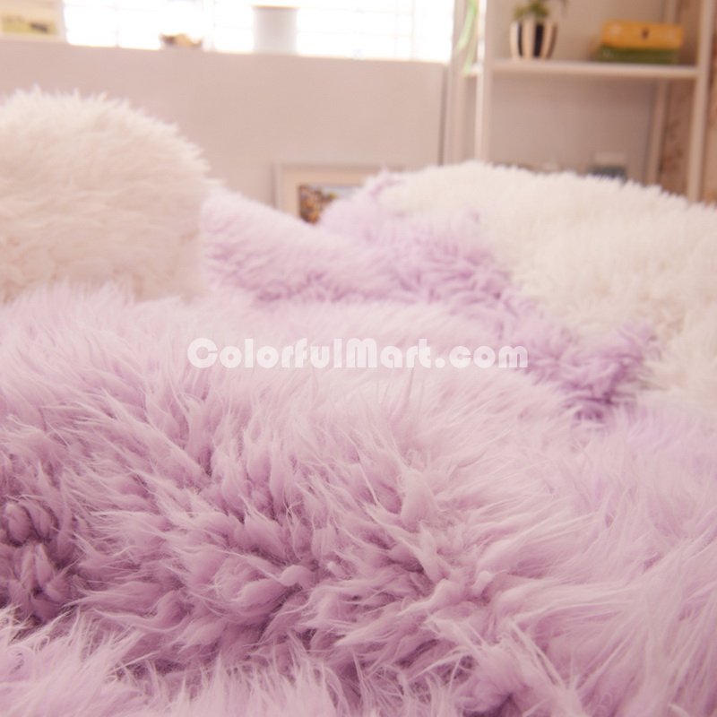 Purple And White Princess Bedding Girls Bedding Women Bedding - Click Image to Close