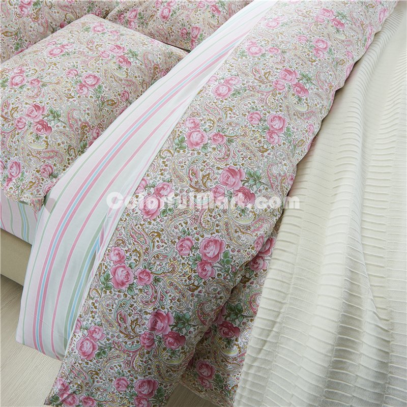 Fragrance Of Flowers Pink Bedding Set Teen Bedding Dorm Bedding Bedding Collection Gift Idea - Click Image to Close