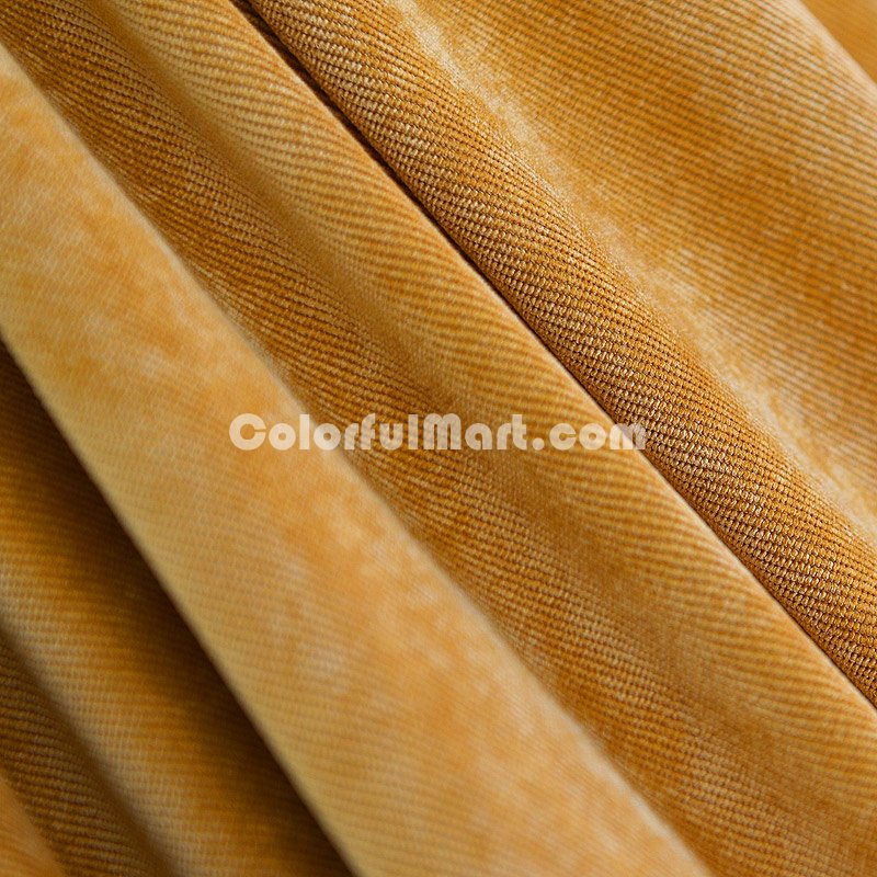 Golden Duvet Cover Set Corduroy Bedding - Click Image to Close