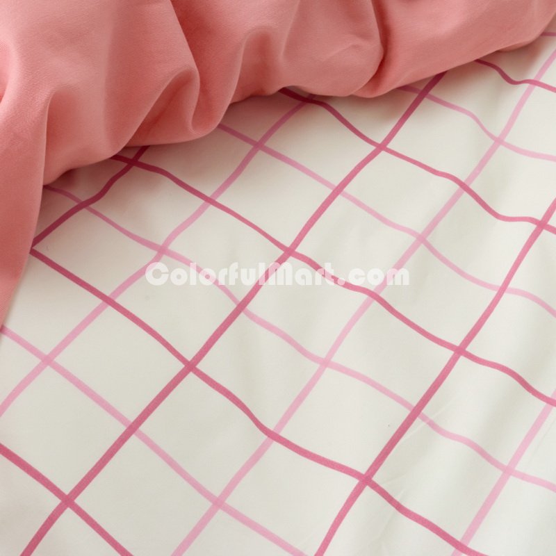 Gingham Stripes And Plaids Pink Bedding Girls Bedding Teen Bedding Kids Bedding - Click Image to Close