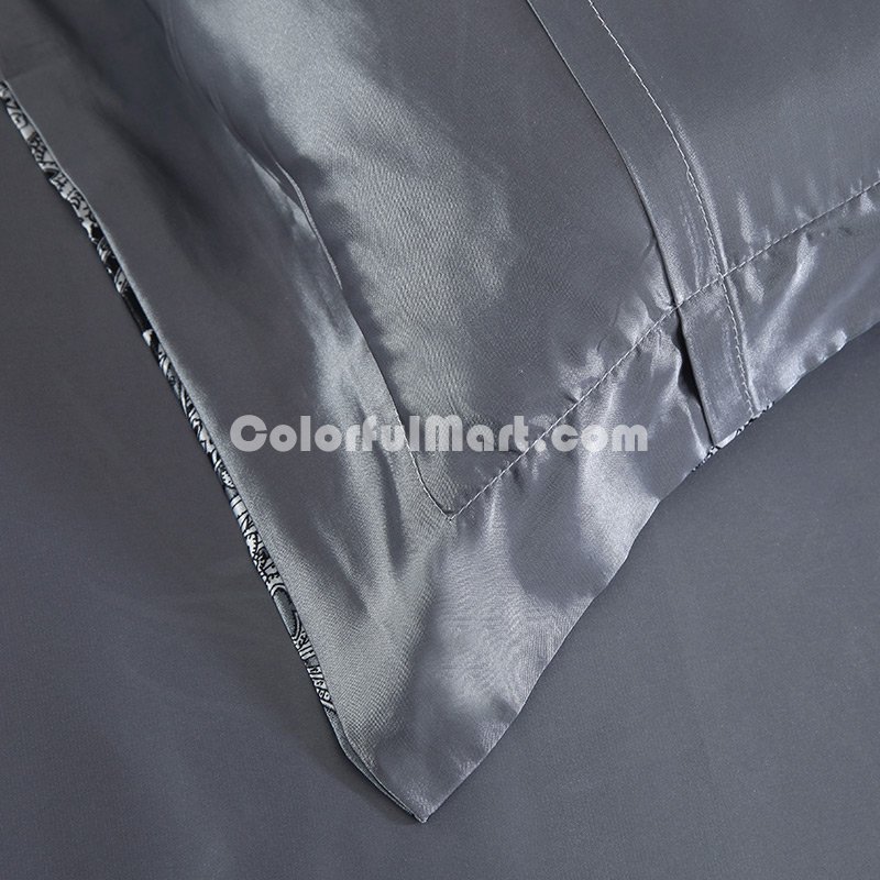 Fantasy Gray Silk Bedding Modern Bedding - Click Image to Close