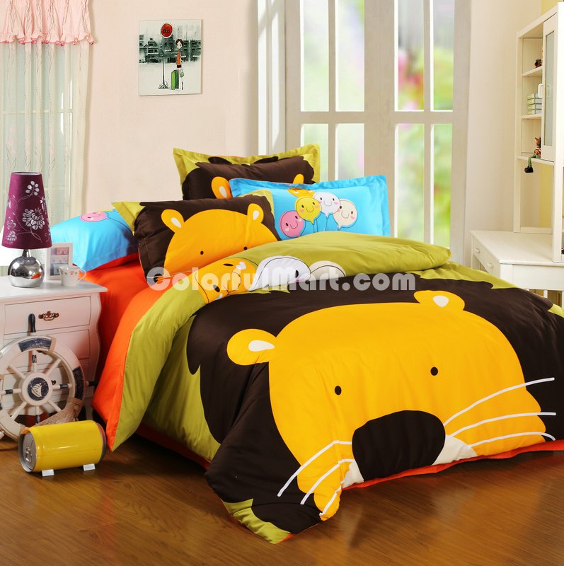 The Lion King Light Green Cartoon Animals Bedding Kids Bedding Teen Bedding - Click Image to Close