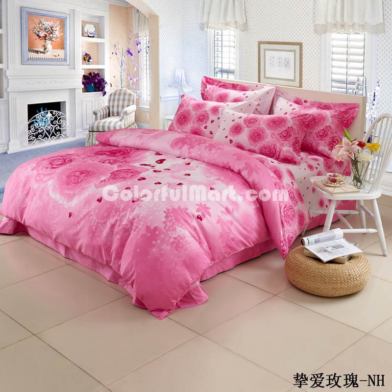 Love Roses Duvet Cover Sets Luxury Bedding - Click Image to Close
