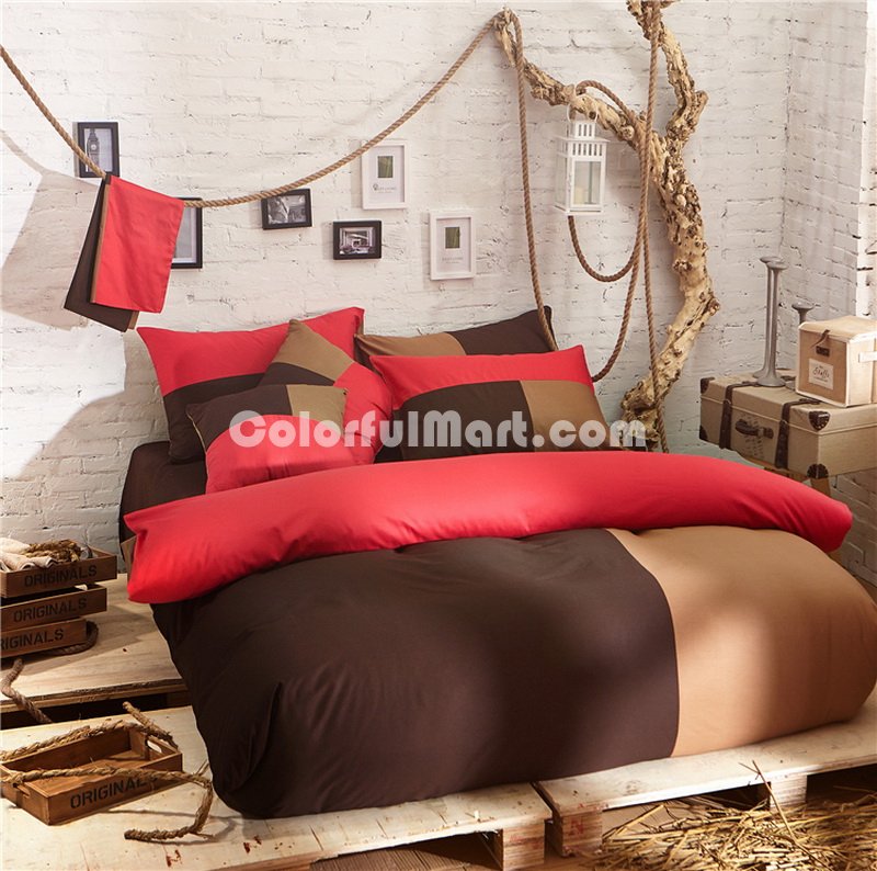 Tiramisu Brown Bedding Set Teen Bedding College Dorm Bedding Duvet Cover Set Gift - Click Image to Close