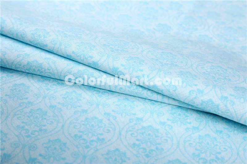 Lucy Blue Bedding Set Luxury Bedding Collection Pima Cotton Bedding American Egyptian Cotton Bedding - Click Image to Close