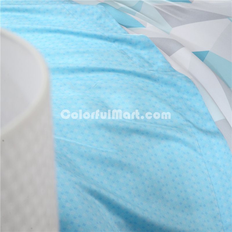 Reka Blue Bedding Set Luxury Bedding Girls Bedding Duvet Cover Pillow Sham Flat Sheet Gift Idea - Click Image to Close