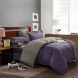 Purple And Grey Modern Bedding Cotton Bedding