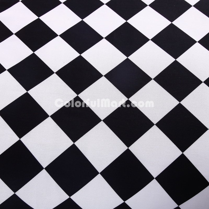 Ronnie Skew Lattices Black And White Bedding Classic Bedding - Click Image to Close