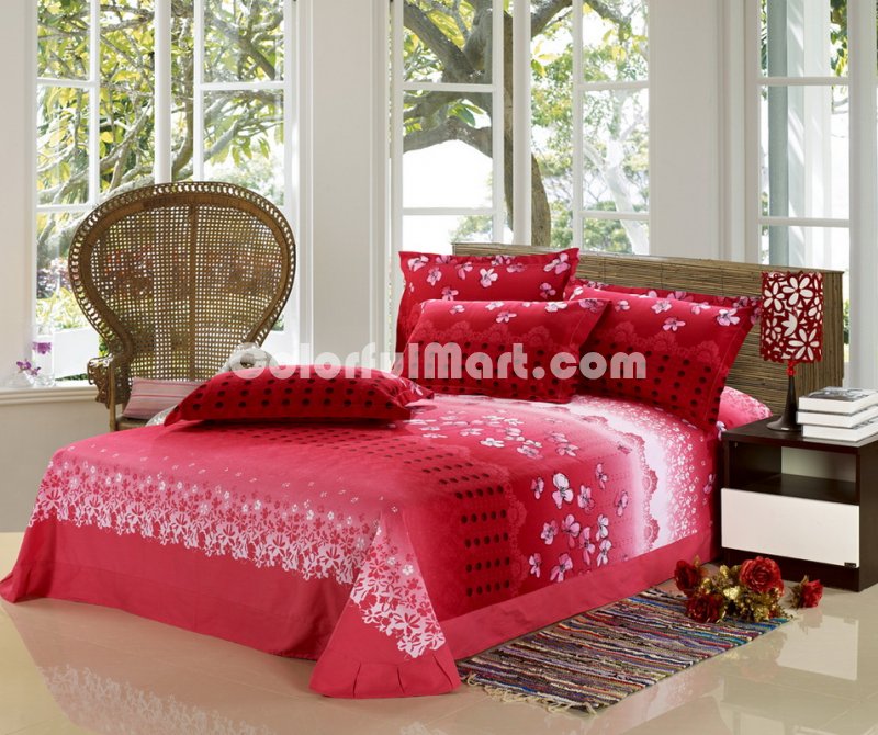 Dancing Flowers Cheap Modern Bedding Sets - Click Image to Close