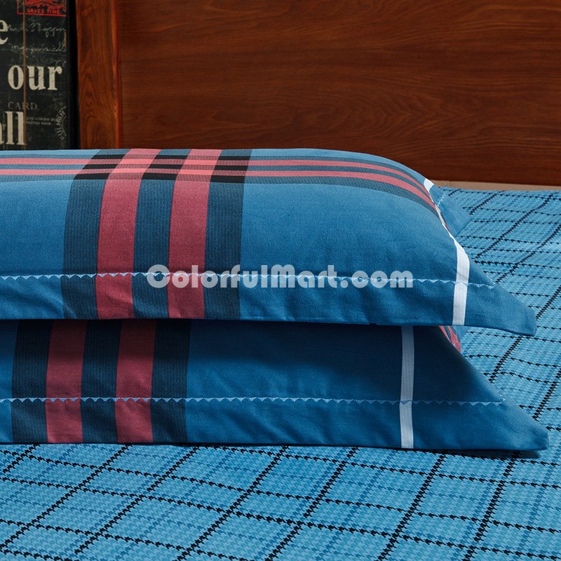 Scotland Dark Blue Tartan Bedding Stripes And Plaids Bedding Teen Bedding - Click Image to Close